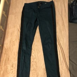 Tuxedo style stretchy pants